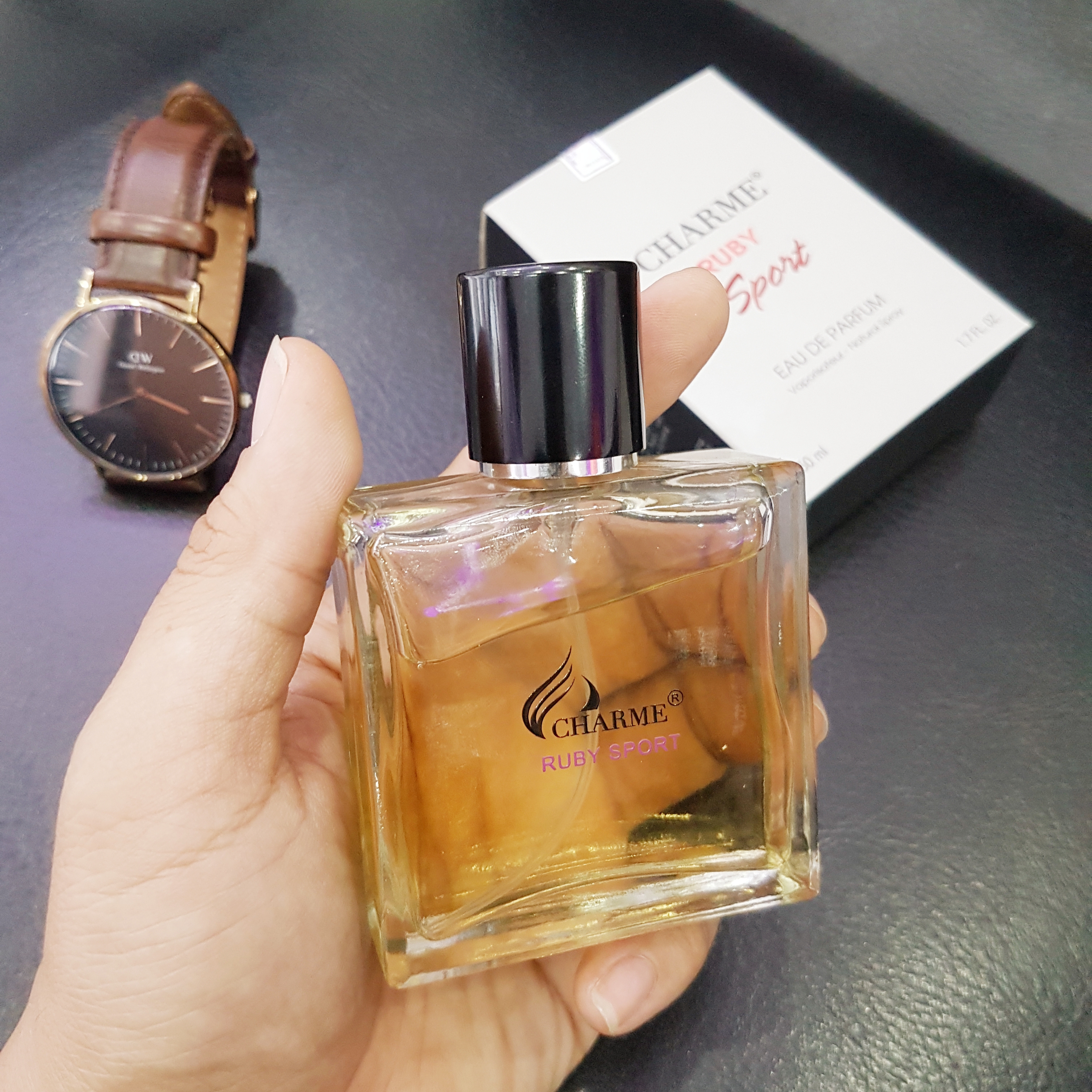 Nước hoa nam thơm lâu, Charme Ruby Sport, nam tính, năng động đầy cuốn hút, đúng chất quý ông, 50ml