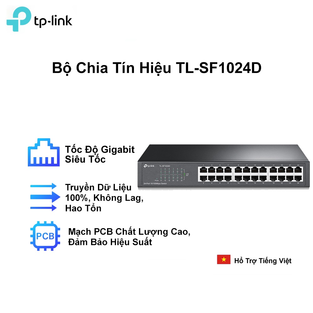 Bộ Chia Mạng 24 cổng TP-LINK TL-SF1024D - Hàng chính hãng