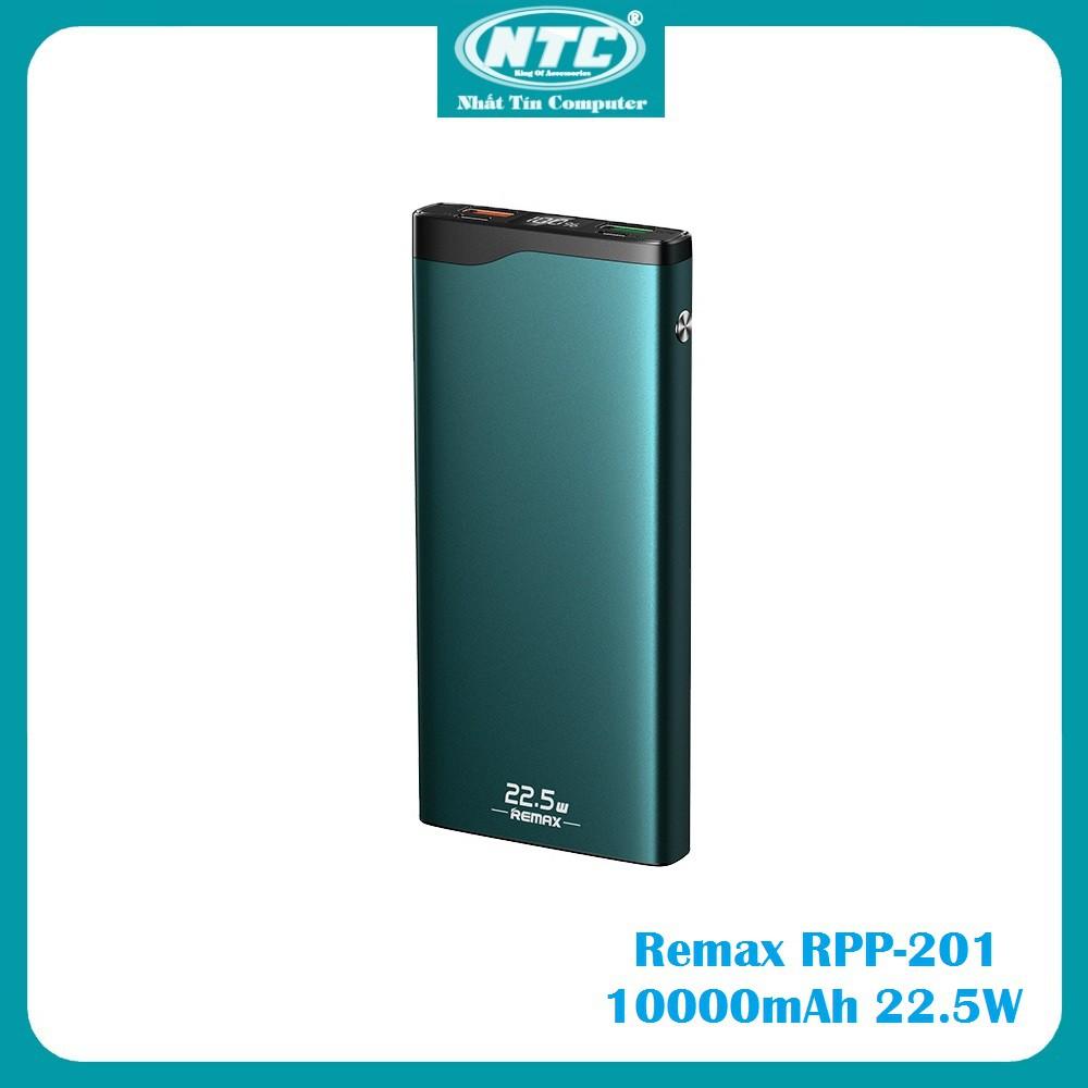 Pin sạc dự phòng Remax RPP-201 10000mAh sạc nhanh QC3.0 max 22.5W, Type-C PD 18W - Hàng Chính Hãng