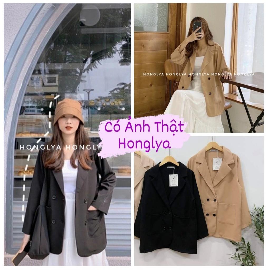 Áo Blazer trơn/kẻ 1 lớp nhiều mẫu Blazer phong cách ulzzang năng động