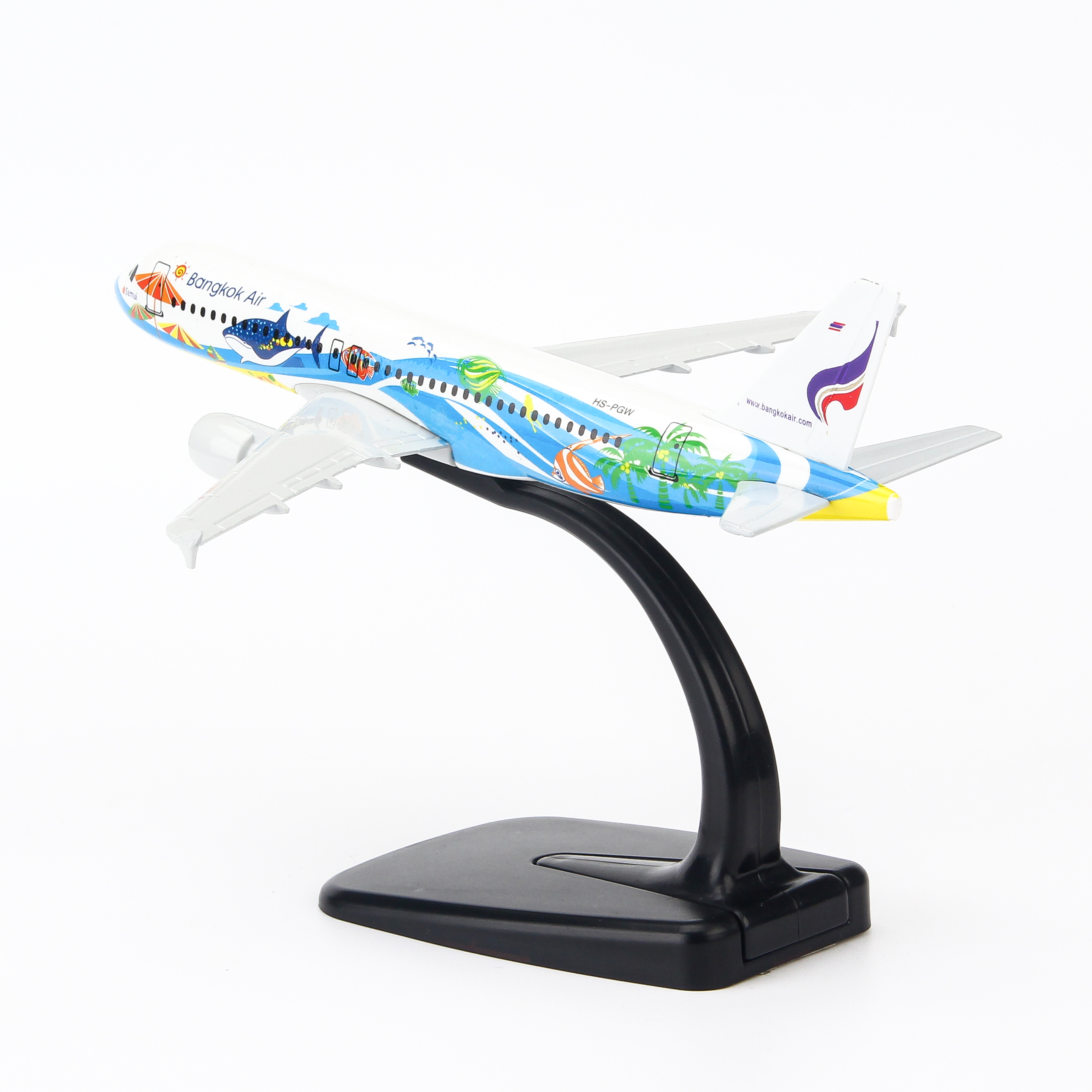 Mô hình máy bay Bangkok Airways A320 16cm MBMHS16