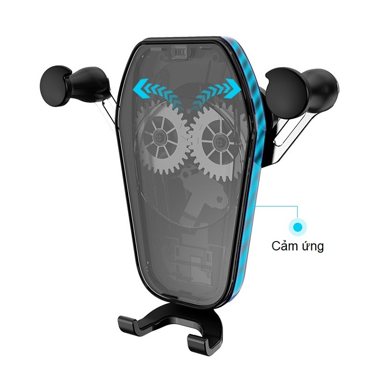 Giá đỡ điện thoại gắn ô gió trên ô tô xoay 360 độ