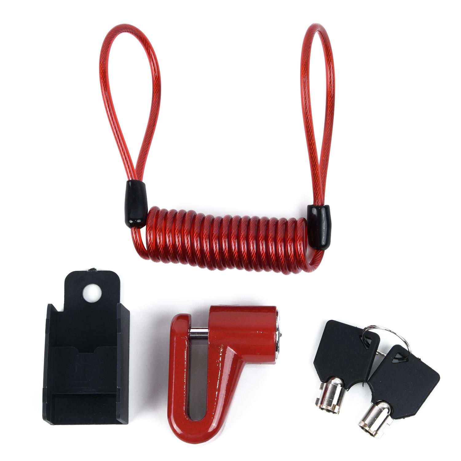 1 Bộ Chống Trộm Xe Đạp Xe Điện Phanh Đĩa Bánh Xe Khóa Cho Xiaomi Mijia M365 Xe Đạp Xe Tay Ga Xe Máy Phụ Kiện Color: Black