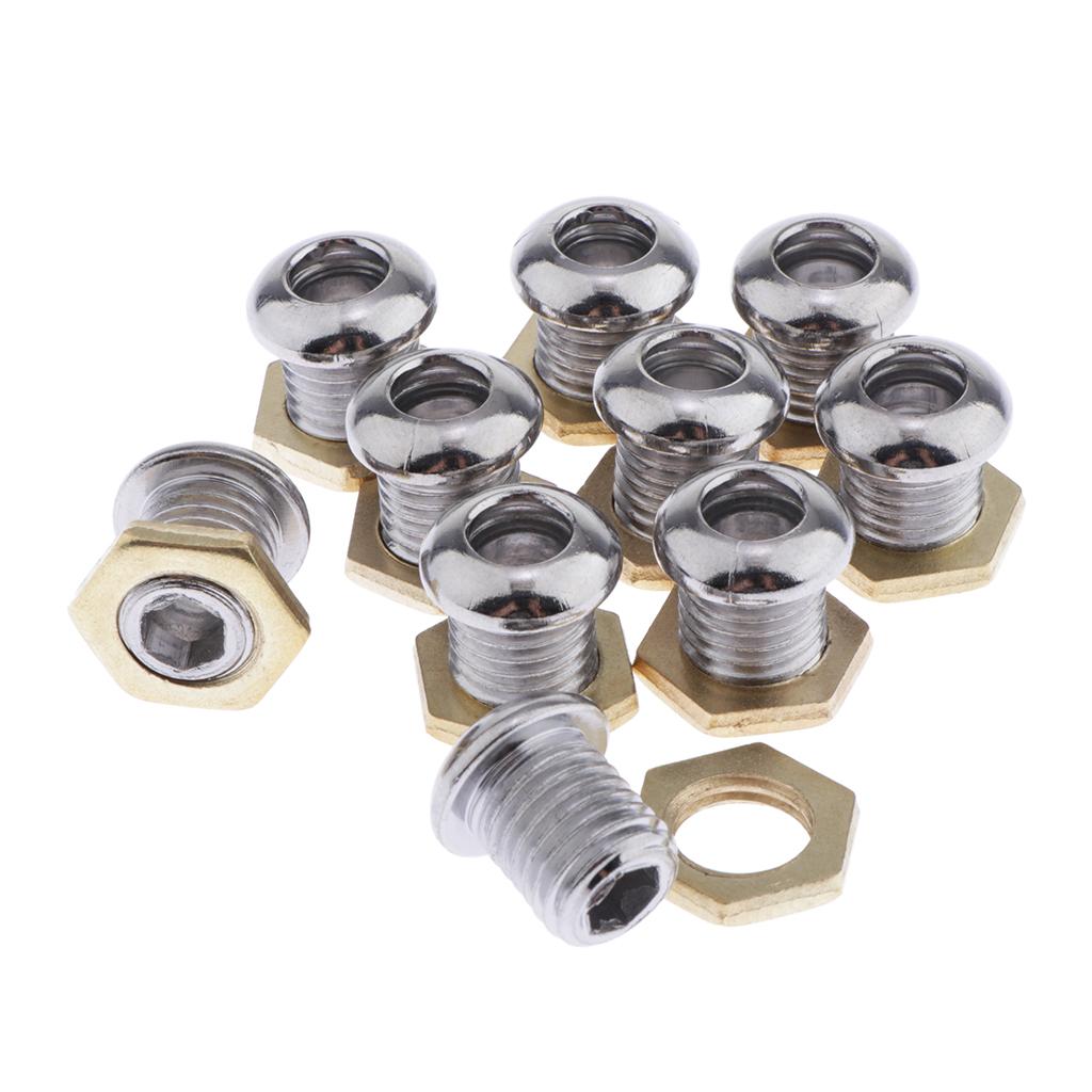 Bạc 1/2  Đúc Trống Lỗ Thông Khí Bộ 10 Phần cho Bass Tom Hít Bộ