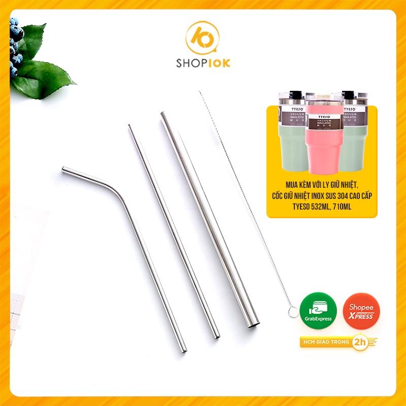 Ống Hút Inox 304 và Cọ Rửa