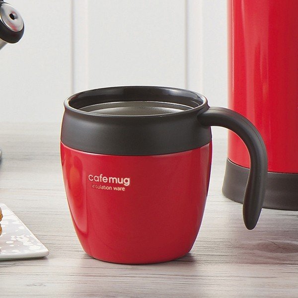 Cốc giữ nhiệt thương hiệu Cafe Mug 330ml có tay cầm & nắp khóa làm bằng nhựa tiện ích - nội địa Nhật bản