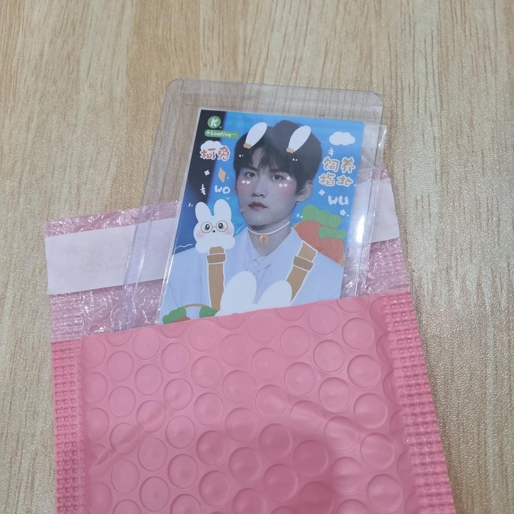 Combo 5 Túi bóng khí gói hàng màu hồng Bubble Mailer