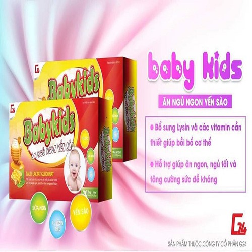 Babykids Yến Sào-Siro Ăn Ngủ Ngon Cải Thiện Cân Nặng