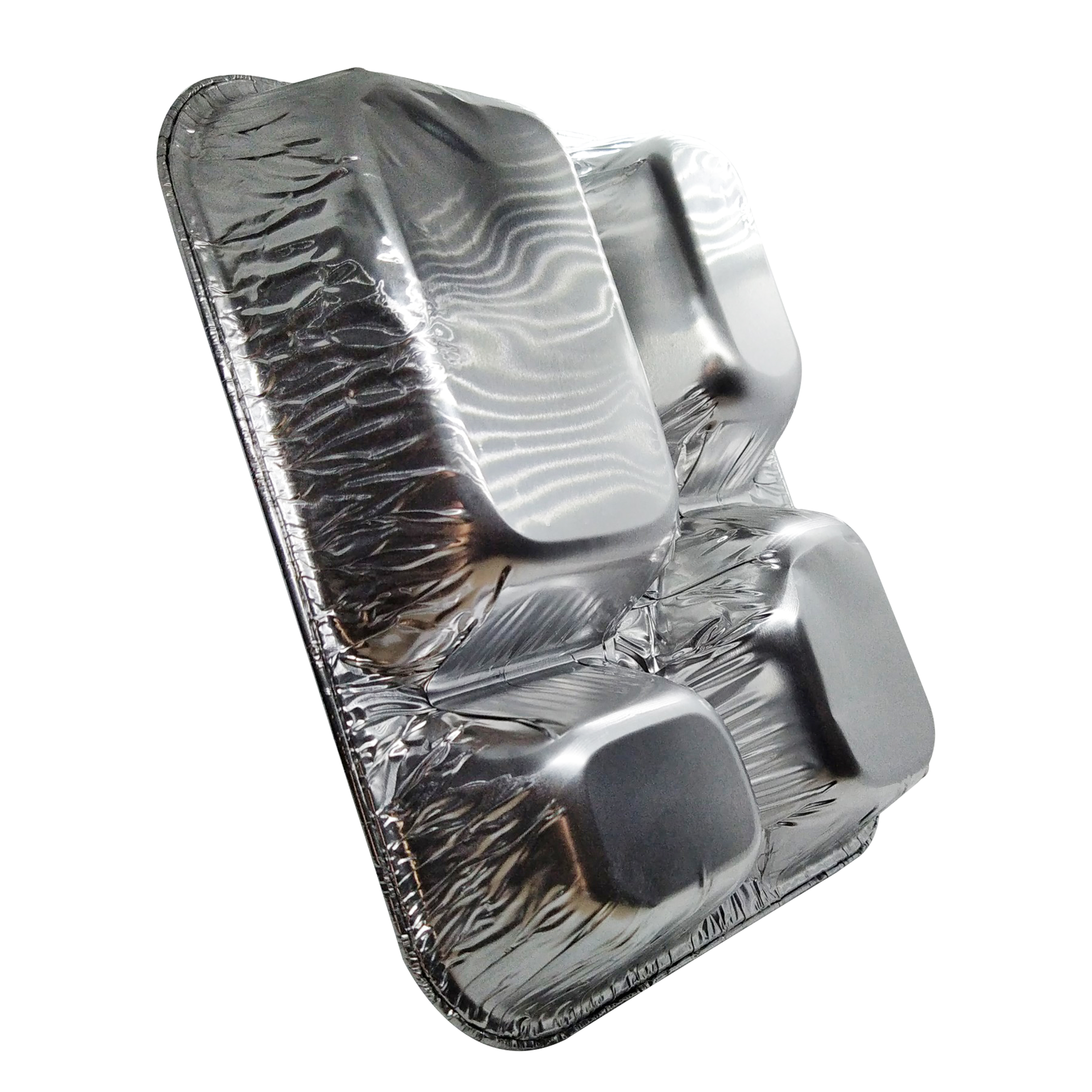 Set 10 khay nhôm sử dụng 1 lần 4 ngăn 750 ml , kích thước 23 x 18 x 3.9 cm