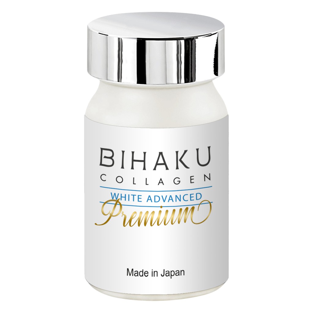 Viên uống trắng da Bihaku Collagen White Advanced Premium 330mg 30 viên