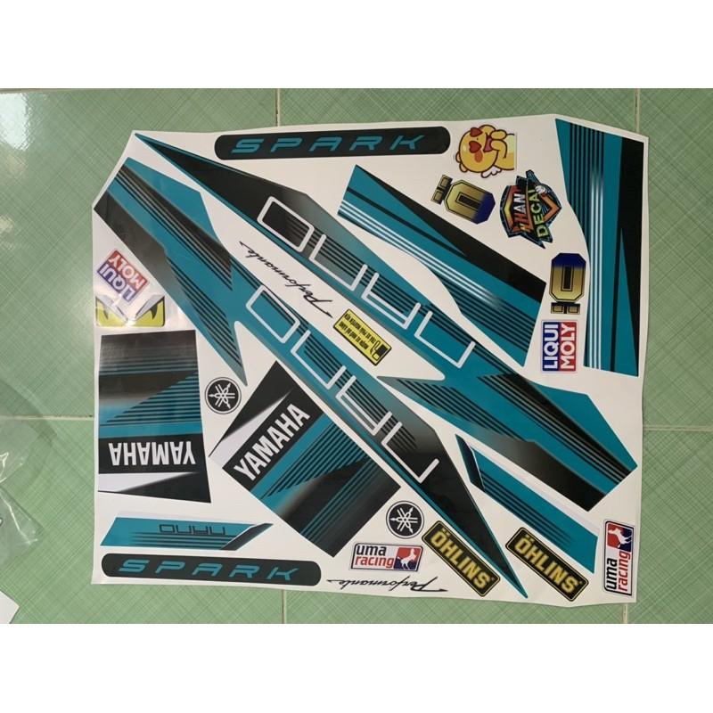 Tem sirius 110 spark nano xanh ngọc