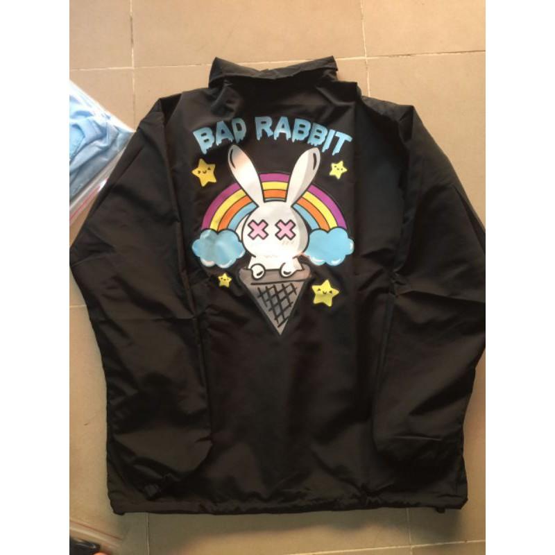 Áo Khoác Rabbit Ice Cream Jacket Unisex Form Rộng Cổ Bẻ Dù 2 Lớp Dáng Jacket