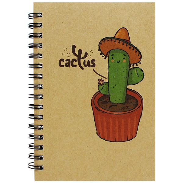 Sổ Lò Xo Kraft A6 - Không Kẻ Có Chấm - 80gsm - The Sun 01