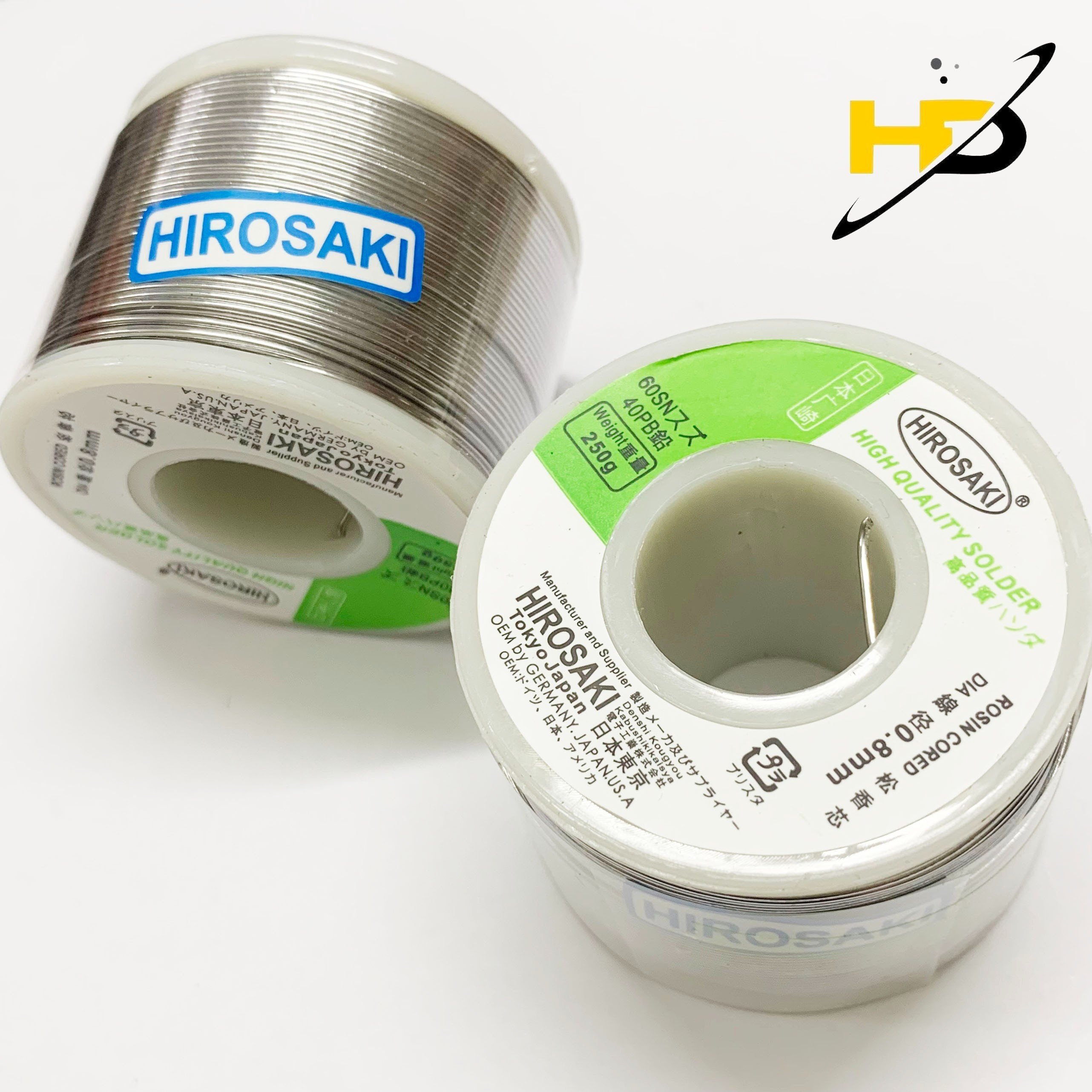 Thiếc Hàn HIROSAKI 0.8mm Trọng Lượng 250g ( Loại Tốt )