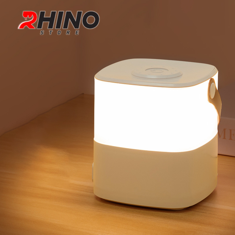 Đèn ngủ, đèn học 3 ánh sáng Rhino L701 Tích điện, kèm quai treo