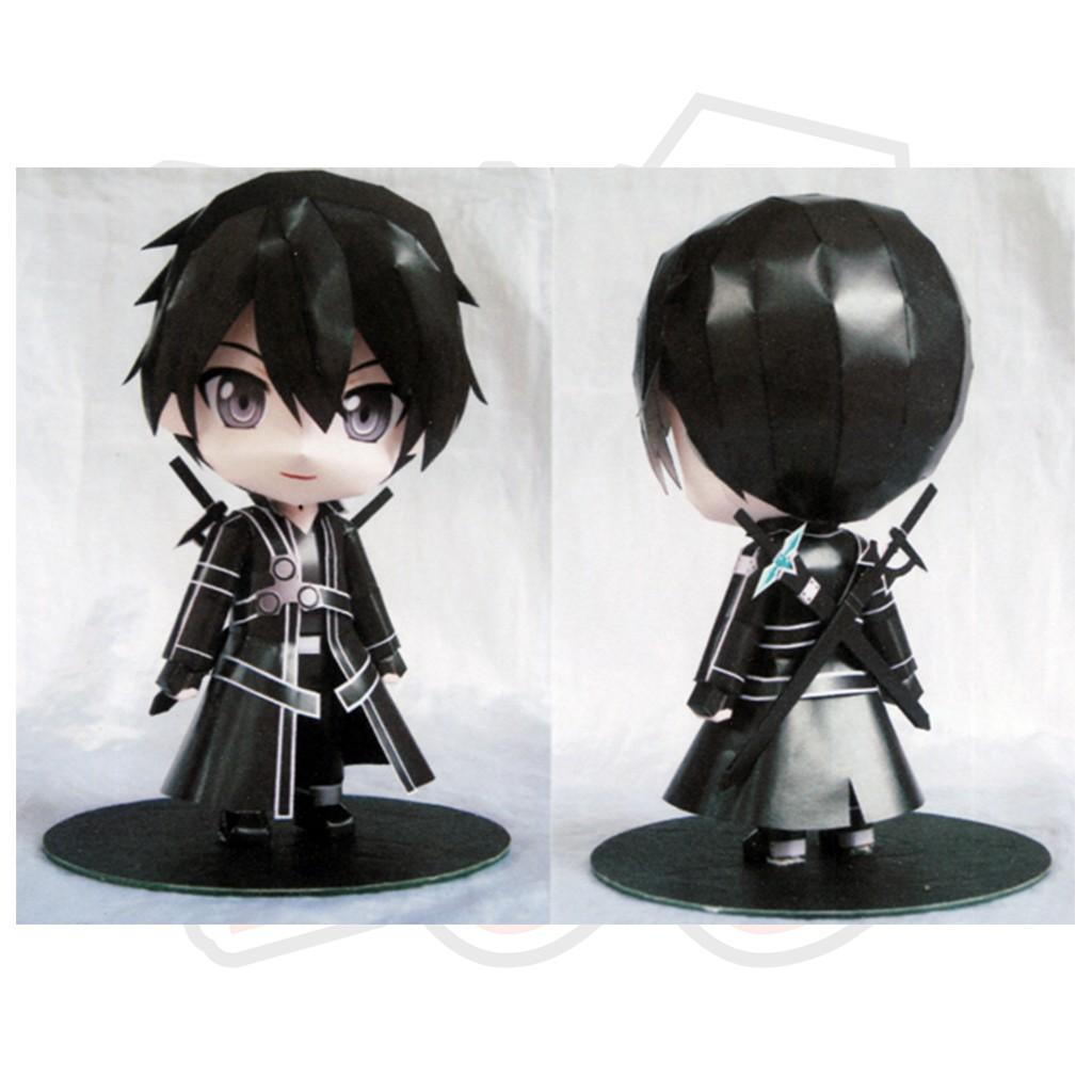 Mô hình giấy Anime Game cute Chibi Kirito - Sword Art Online