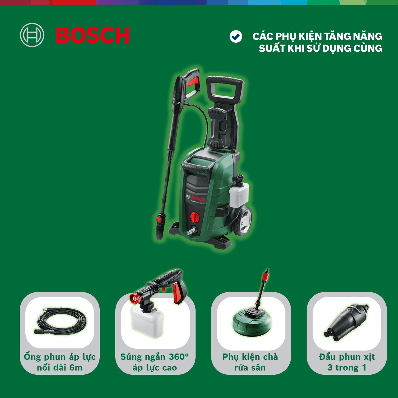 Máy Phun Xịt Rửa Bosch Universalaquatak 125