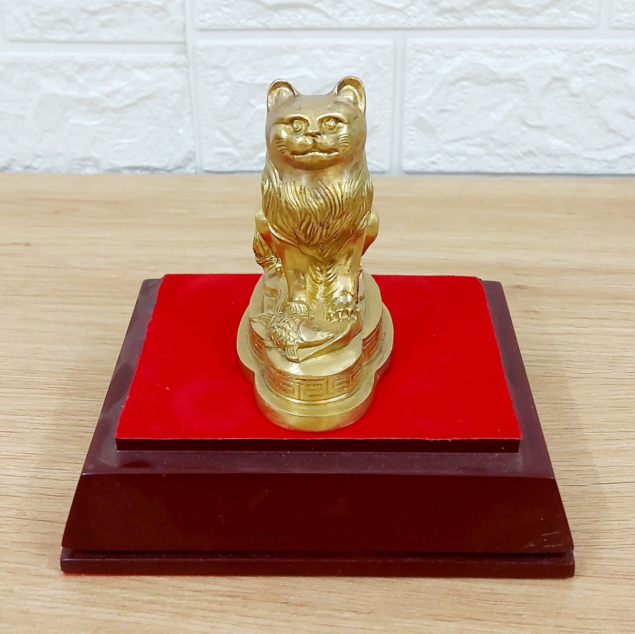 Tượng Mèo Phong Thủy Bằng Đồng