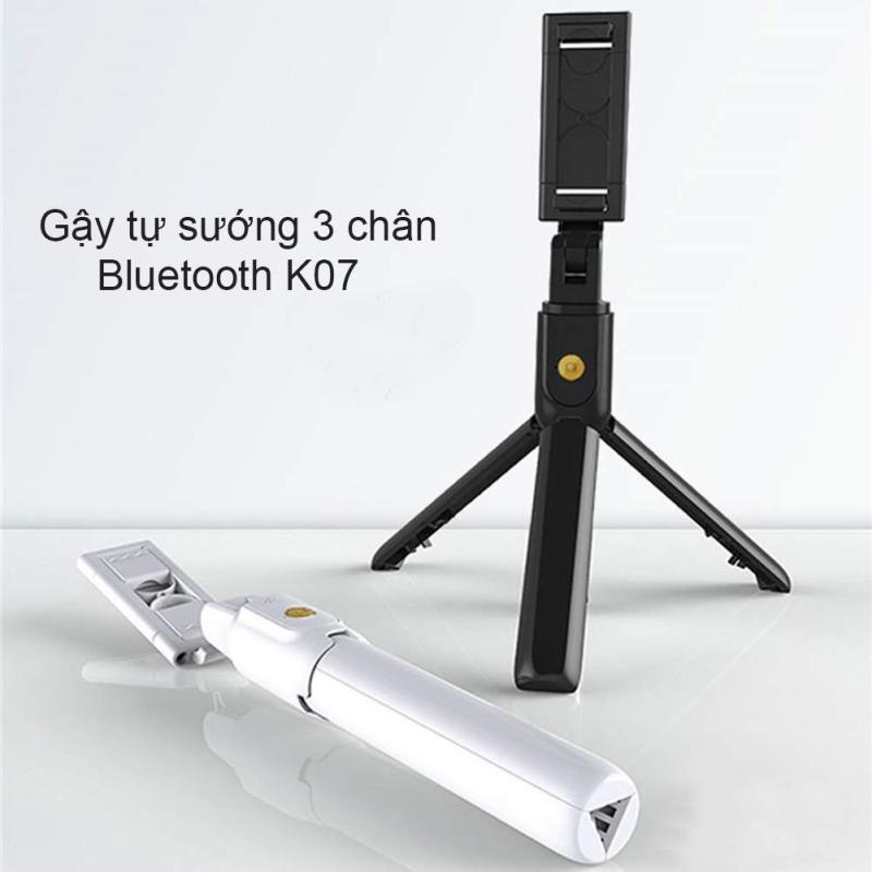 Gậy chụp hình tự sướng K07 kèm nút bluetooth điểu khiển từ xa - hàng chính hãng