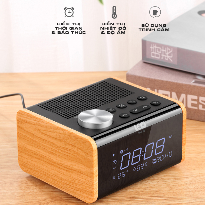 Loa Nghe Nhạc Bluetooth - Đài FM đa chức năng H100 - Hàng Chính Hãng