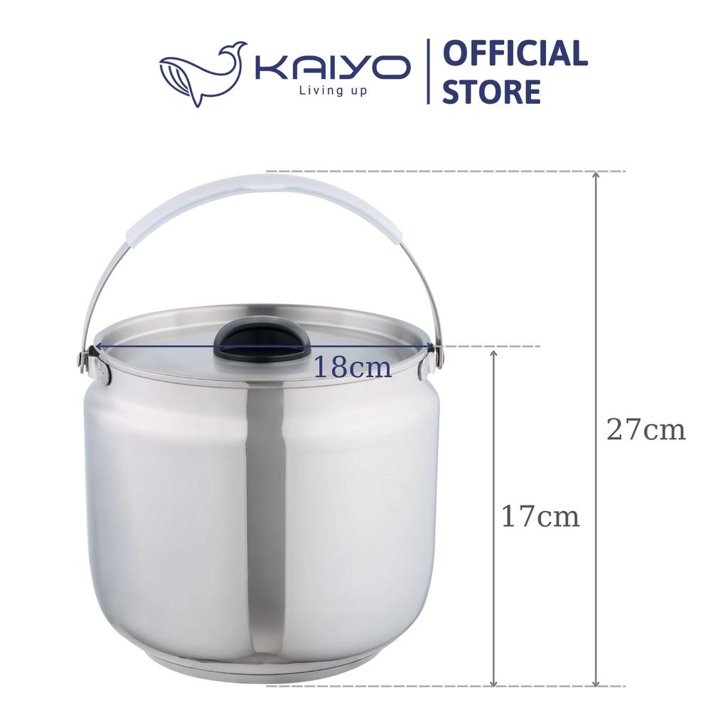 Nồi ủ chân không KAIYO, màu vàng đồng, dung tích 4,5 lít