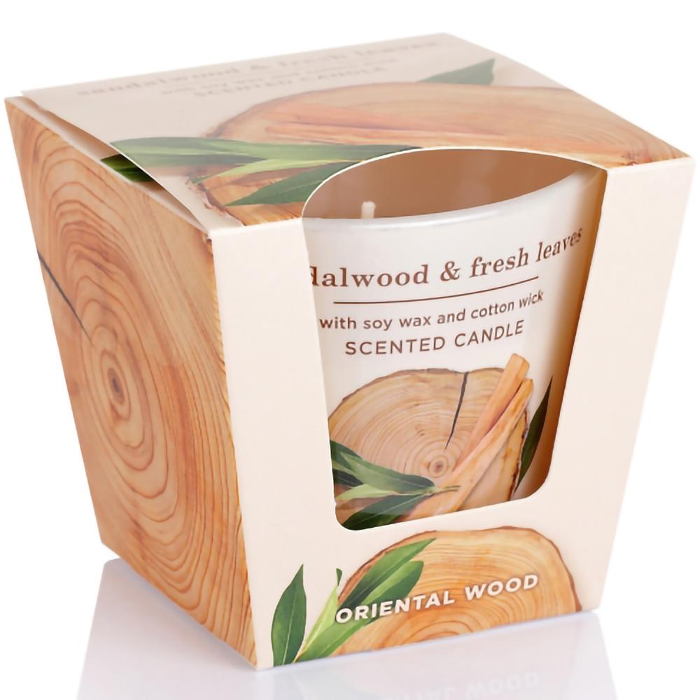Ly nến thơm tinh dầu Bartek Oriental Wood 115g QT9663 - gỗ đàn hương, nến trang trí, thơm phòng, thư giãn, hỗ trợ khử mùi (giao mẫu ngẫu nhiên)