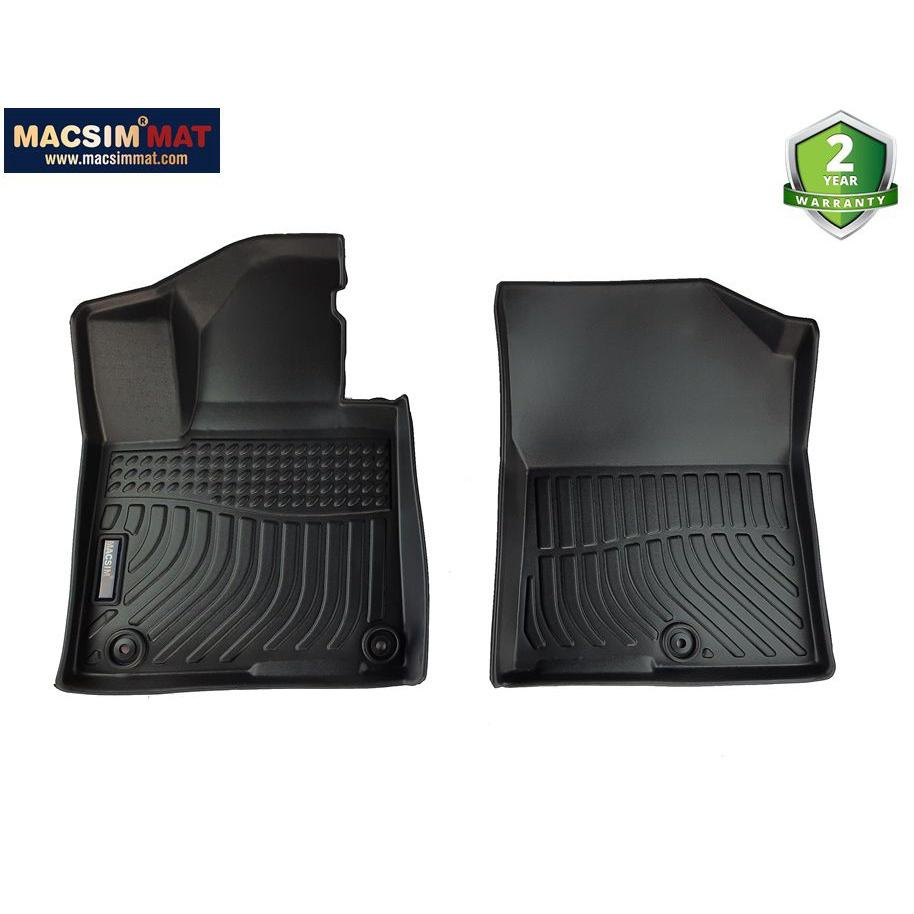 Thảm lót sàn xe ô tô Kia Sorento 2021 -(3 hàng ghế) Nhãn hiệu Macsim chất liệu nhựa TPV cao cấp màu đen
