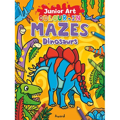 Junior Art Colour-in Mazes: Dinosaurs