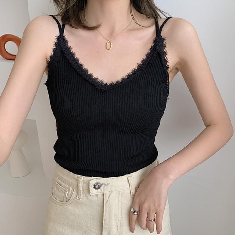 Áo Nữ Không Tay Cổ Chữ V Thời Trang Quyến Rũ