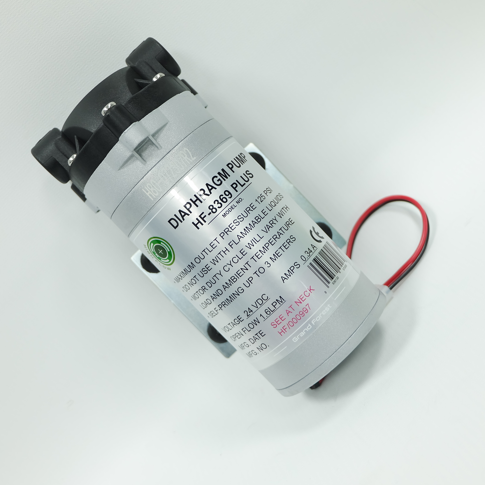 Bơm tăng áp máy lọc nước 24V cho tất cả máy lọc nước, HF 8369 PLUS, hút đẩy, Hàng chính hãng