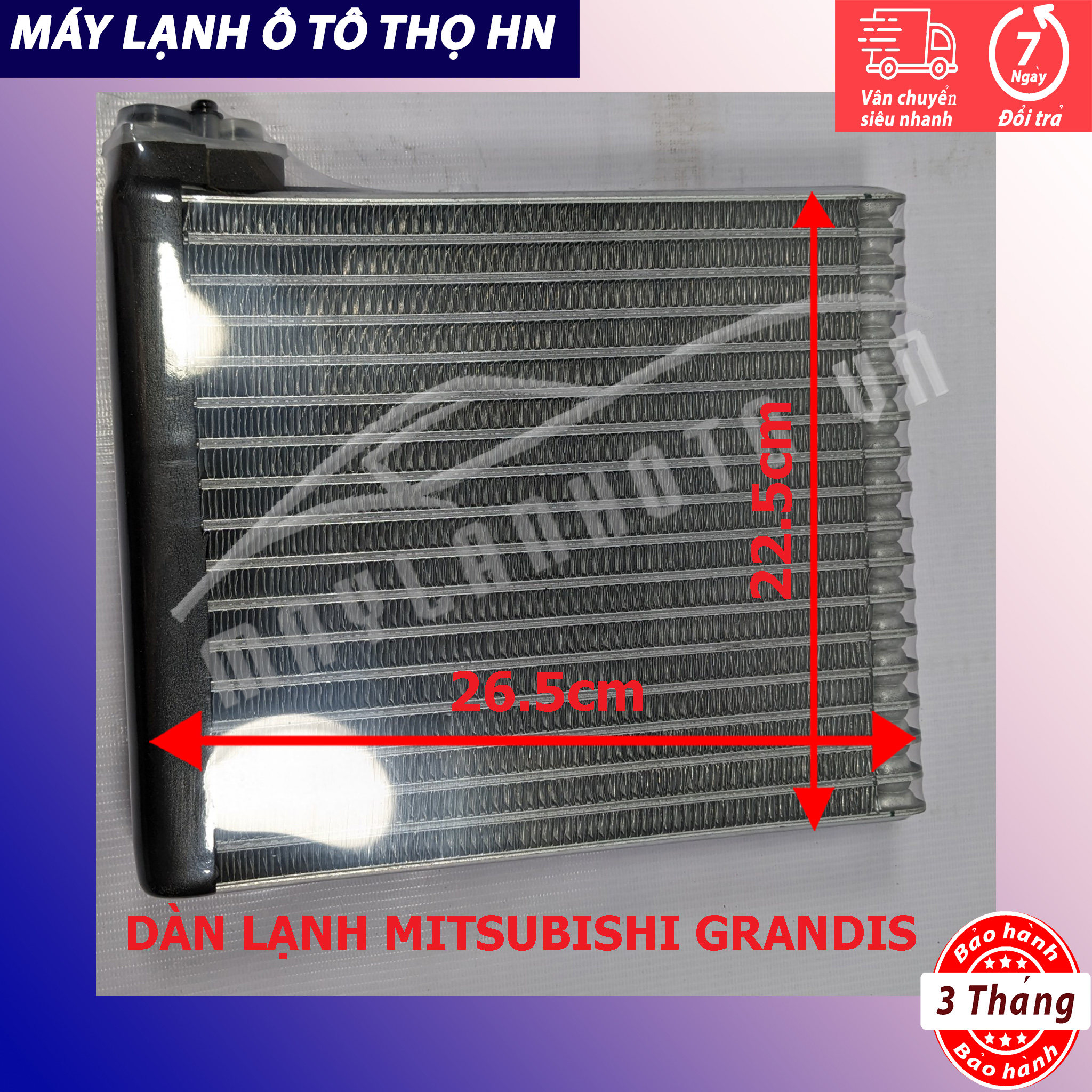 Dàn (giàn) lạnh Mitsubishi Grandis 2003 2004 2005 2006 2007 2008 2009 Hàng xịn Thái Lan 03 04 05 06 07 08 09