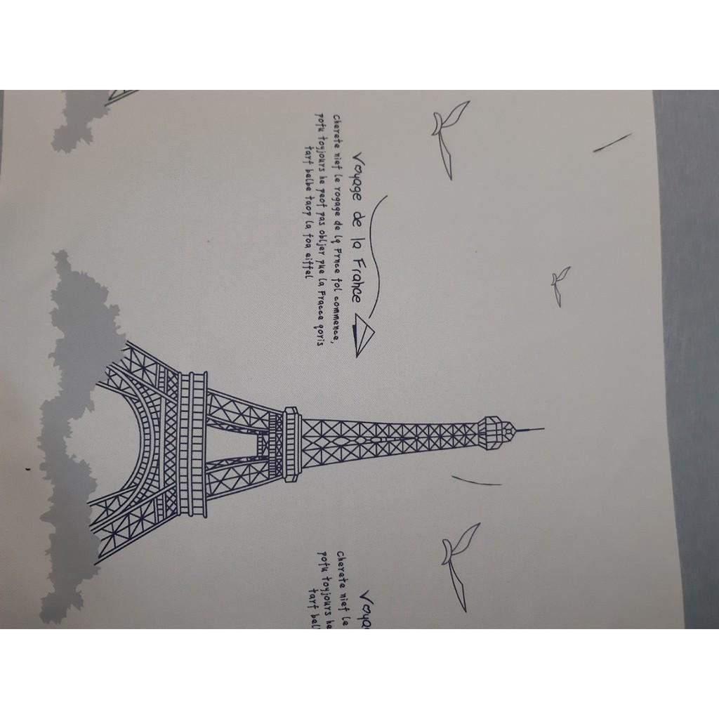 Rèm treo cửa hình tháp paris cao 2m nhiều kích thước