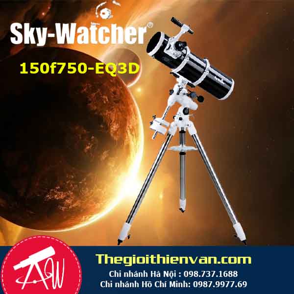 Kính thiên văn phản xạ Sky-Watcher 150f750 (F5) Parabol kèm chân EQ3-D ống thép