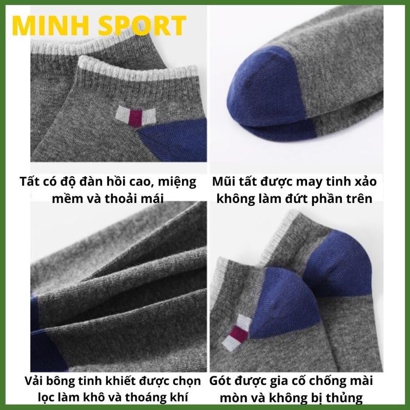 Tất nam nữ cao cấp sợi bông thoáng khí kháng khuẩn thấm hút mồ hôi HENG KANG KNITTING