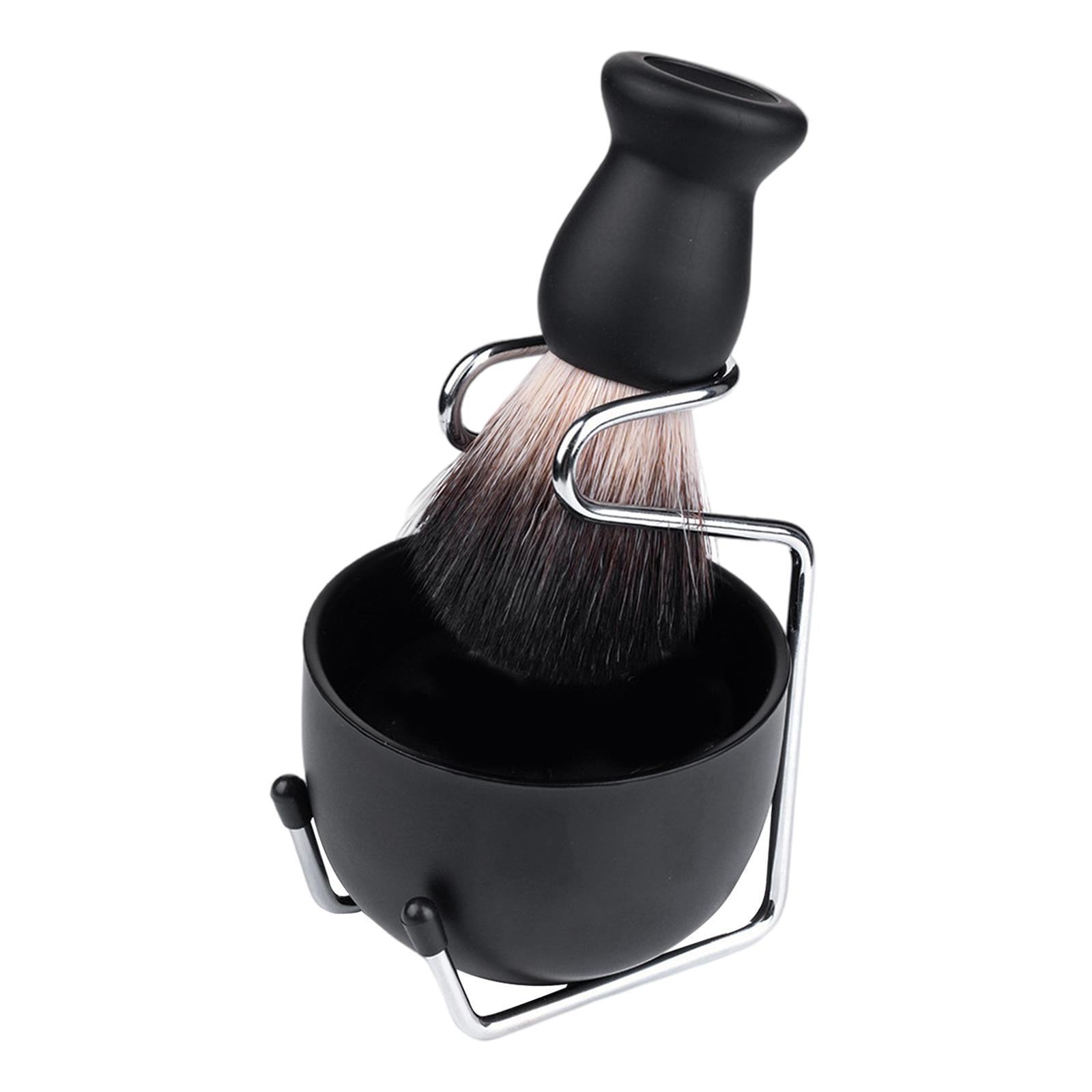 Shaving Brush Set Bowl Stand Brush Present for Home Mustache Thanksgiving