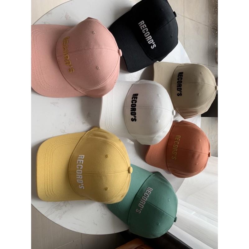 Mũ, nón lưỡi trai Record's cá tính Đội đầu, chống nắng nhiều màu mùa hè 2021