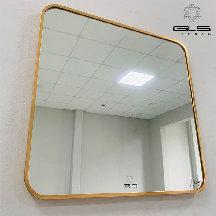 Gương soi GLS khung nhôm hình vuông 60x60 sưu tập Thu 2022