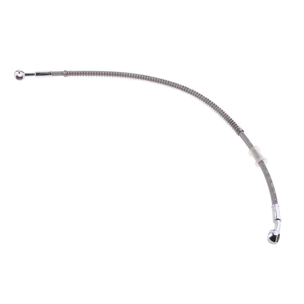 2X Motorcycle Braided Spring Brake Clutch Oil Hose Line Pipe Tube 30cm