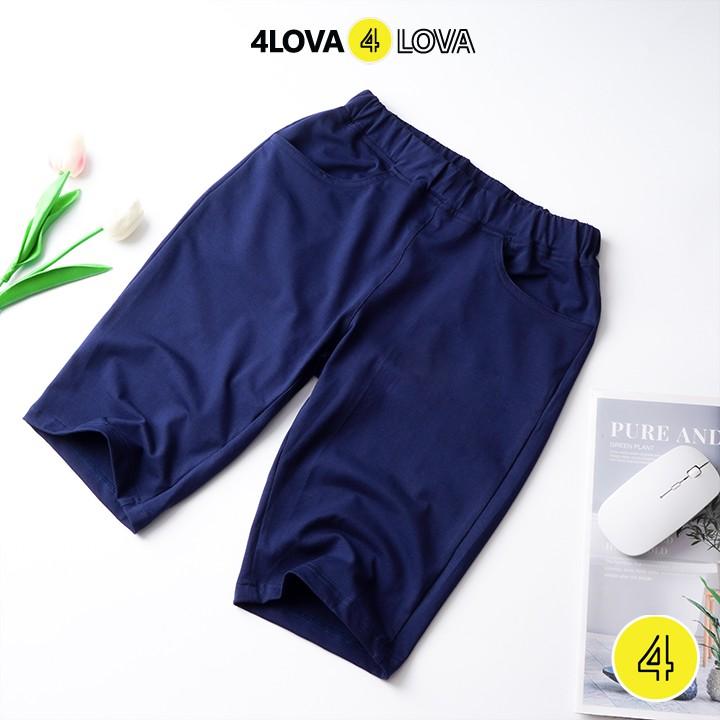 Quần legging lửng nữ cạp chun 4LOVA nâng mông co giãn siêu thoáng mát