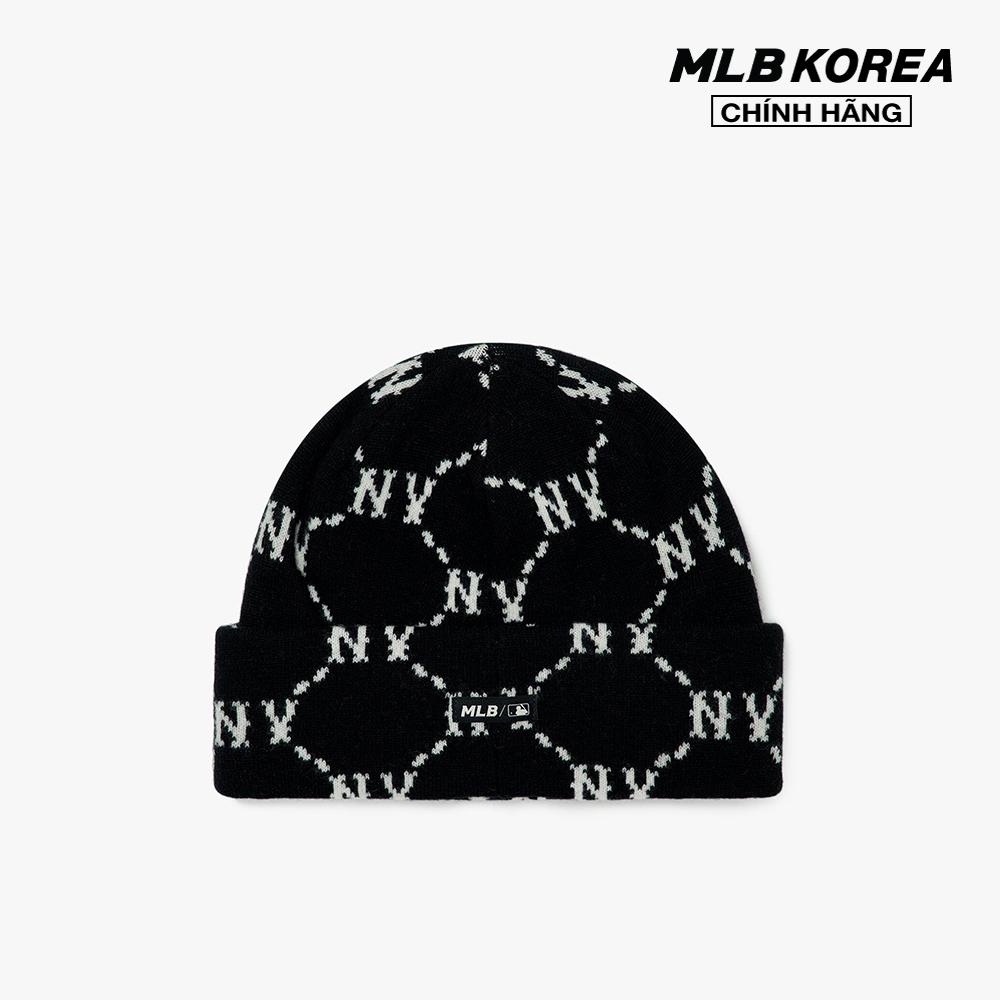 MLB - Nón len thêu logo Dia Monogram Beanie 3ABNMM126