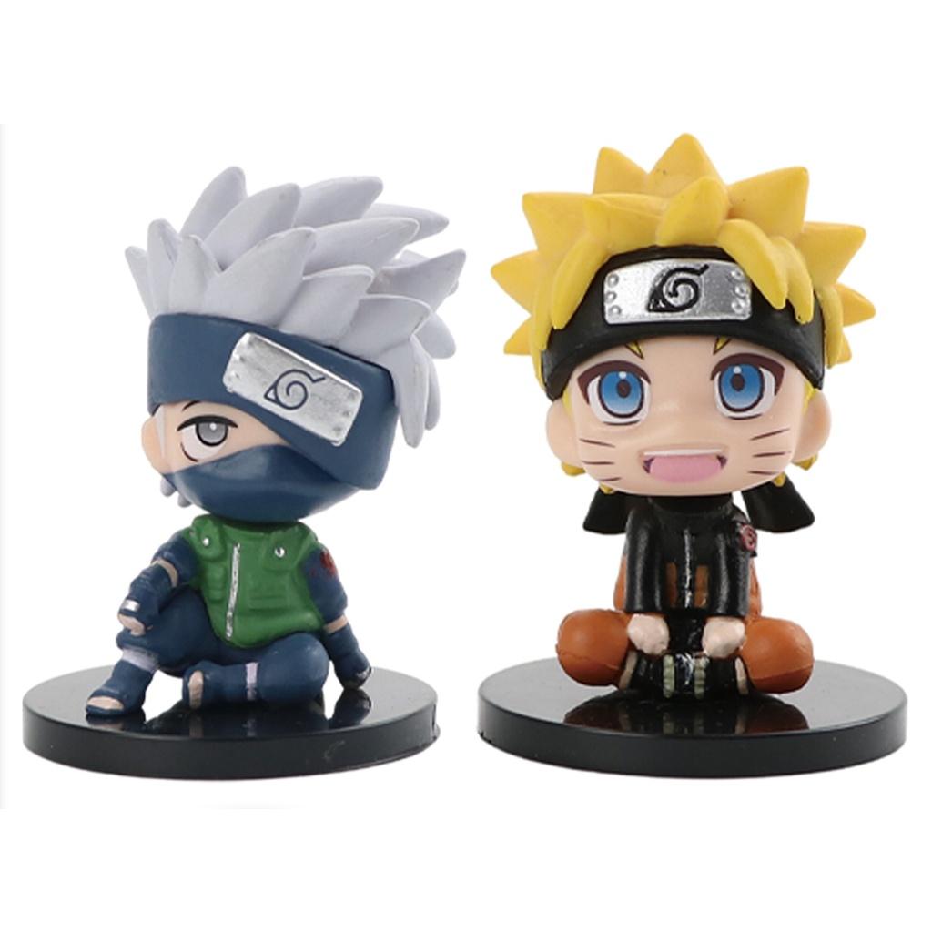 Mô hình để bàn 6 nhân vật Naruto phong cách ChiBi cao 6cm - NTR02