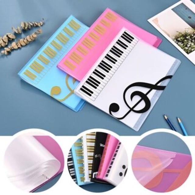 Bìa Lá Âm Nhạc A4 | Đựng Sheet Nhạc 40 Lá – Bìa Đựng Bài Tập Guitar