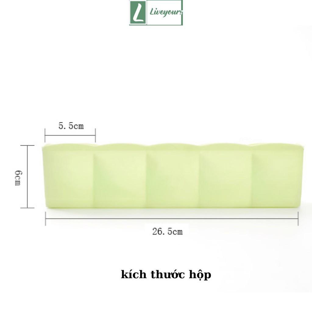 BÁN SỈ Hộp Đựng Đồ Lót, Khay Nhựa 5 Ngăn Đựng Đồ Lót, Tất, Vớ Tiện Dụng 88102 Shop Giang Phạm