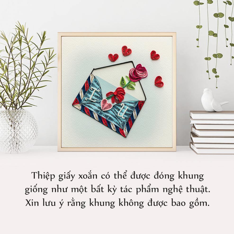 Thiệp Giấy Xoắn Tình Yêu - CNL1511