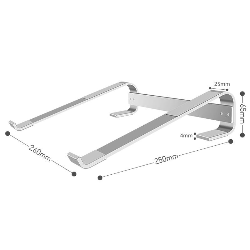 Giá đỡ laptop chữ L hợp kim nhôm Crossline cao cấp, chắc chắn, tản nhiệt cực tốt.