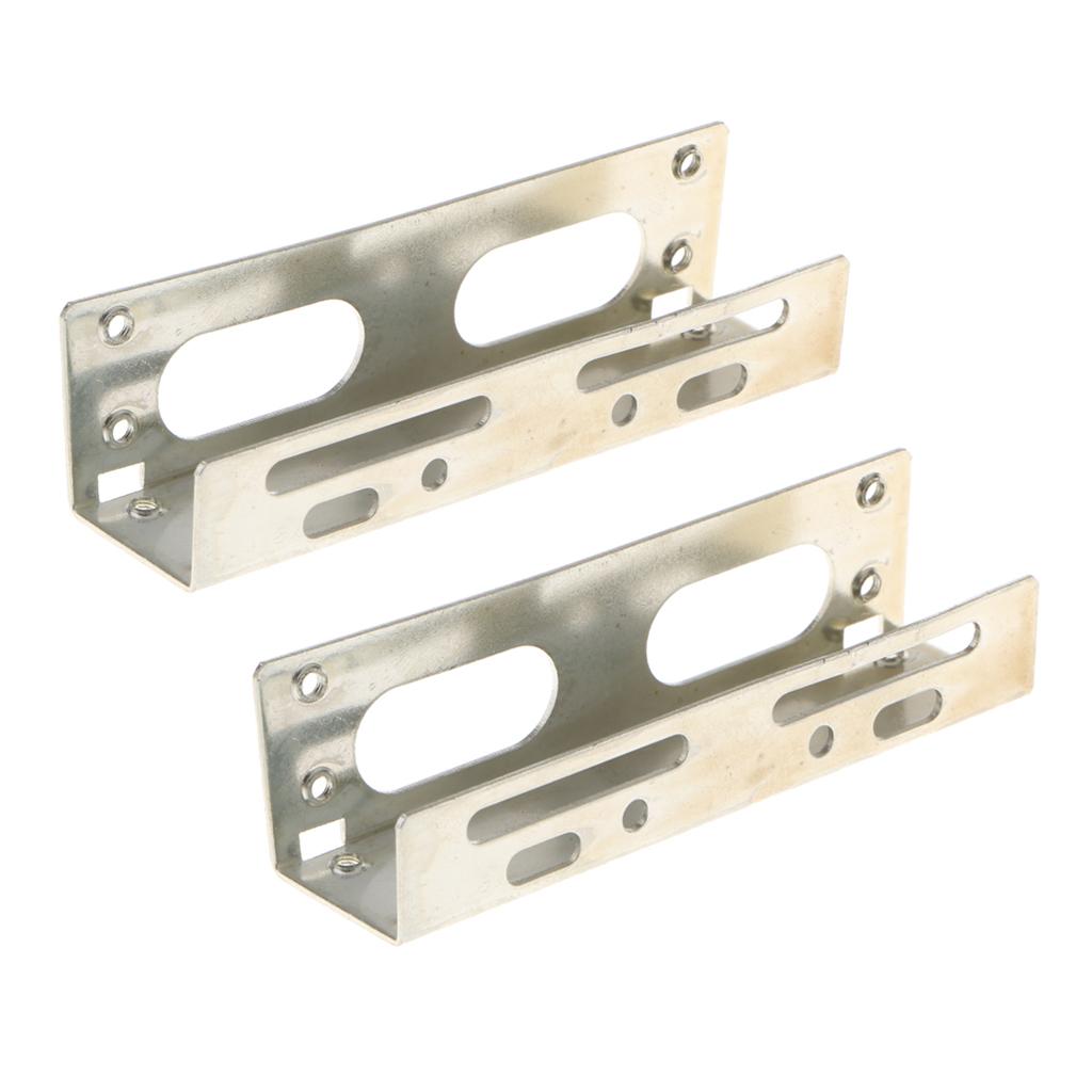 6xInterface 3.5in HDD/SSD Mounting Frame Kit to 5.25 Hard Disk Drive in Bay