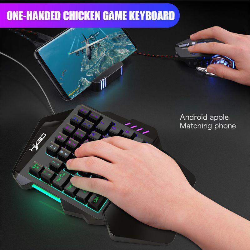 Bàn phím chơi game mini 35 phím có đèn nền LED chuyên nghiệp