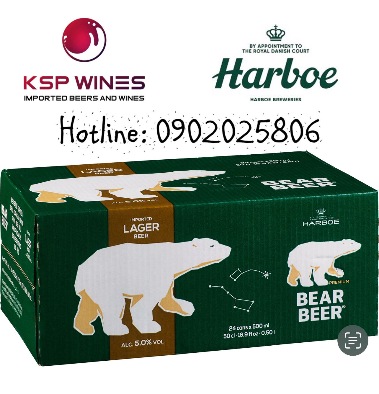 [SALE CẬN DATE] BIA GẤU BEAR LAGER 5%