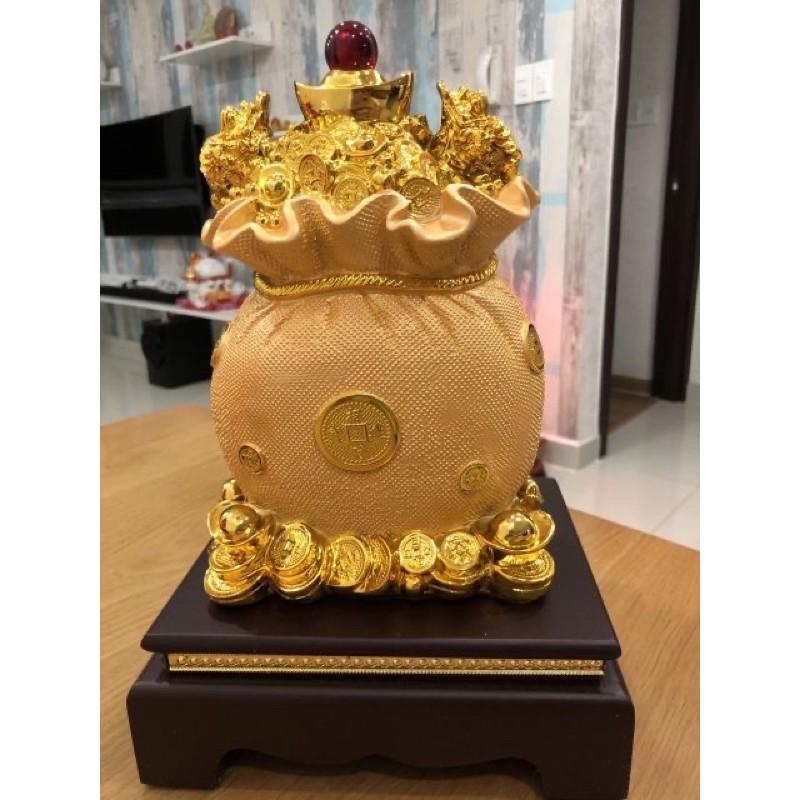 Túi vàng Kim Bảo Tài lộc phong thủy cao 34cm