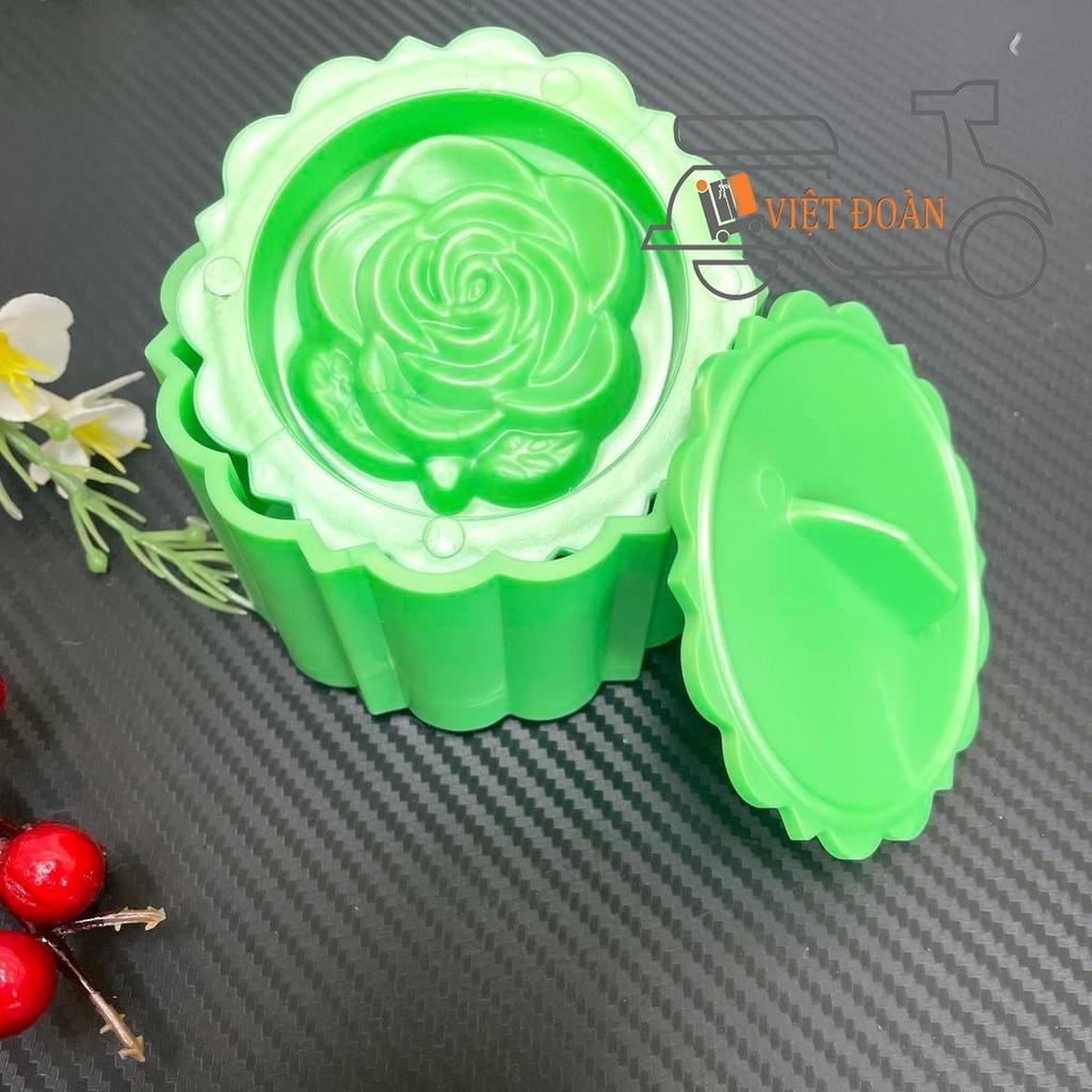 Khuôn Nhấn Xôi Hình TRÒN 9cm hoạ tiết Hoa Hồng, Sen, Phước, Lộc, Thọ, Hỷ - 3D SIÊU SẮC NÉT . Bí quyết làm bánh SIÊU ĐẸP